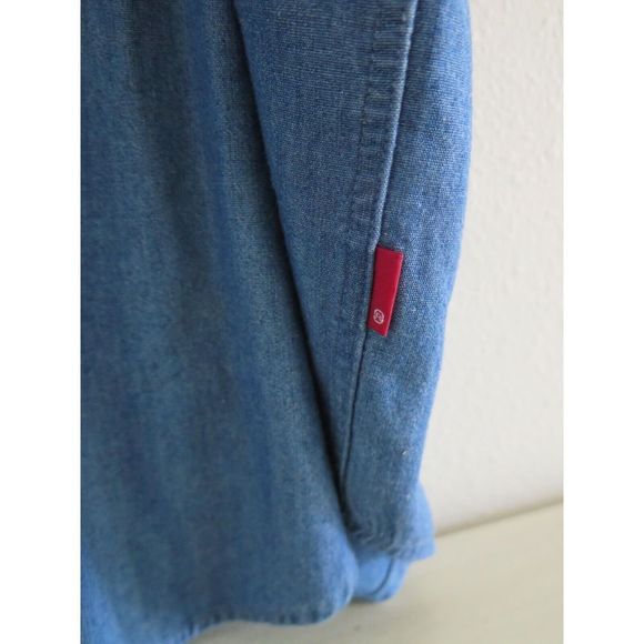 Levi's Men's Size Large Blue Oversized Casual Short Sleeve Button Up Shirt - Picture 4 of 7